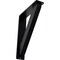 Ekena Millwork Traditional Wrought Iron Bracket, (Triple center brace), Powder Coated Black 2"W x 7 1/2"D x 10"H BKTM02X07X10TTR - alternate 1